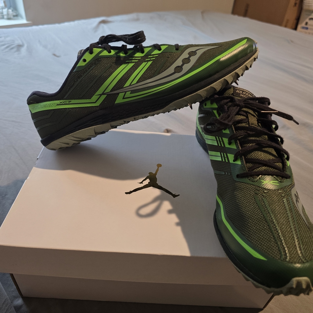 Saucony Kilkenny XC7 Flat M - S29042-5 mens green gray size 11 shoes